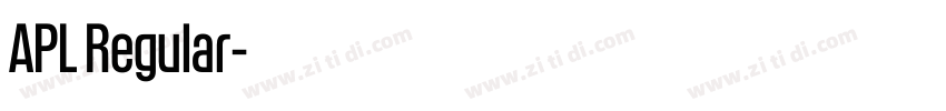 APL Regular字体转换 APL Regular字体转换